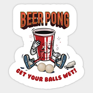 Beer Pong Challenge Sticker